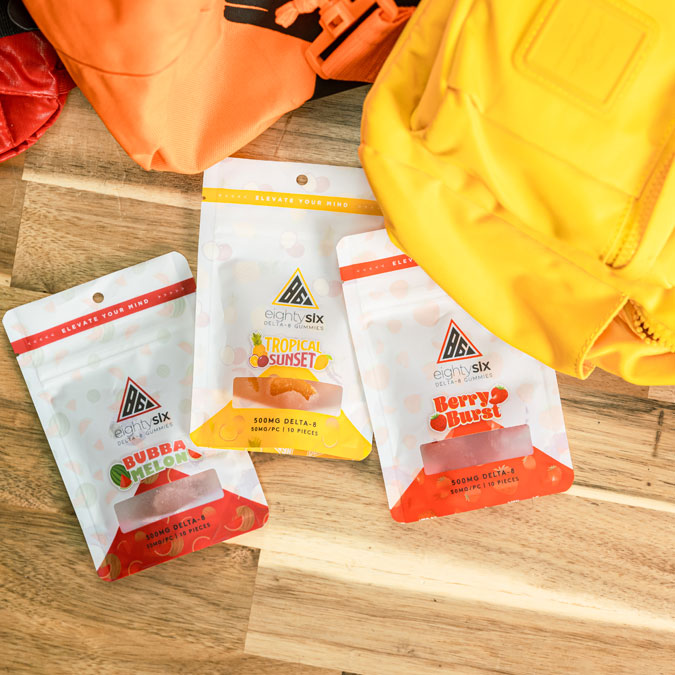 All three all-new Delta-8 THC Gummies available in 500MG.